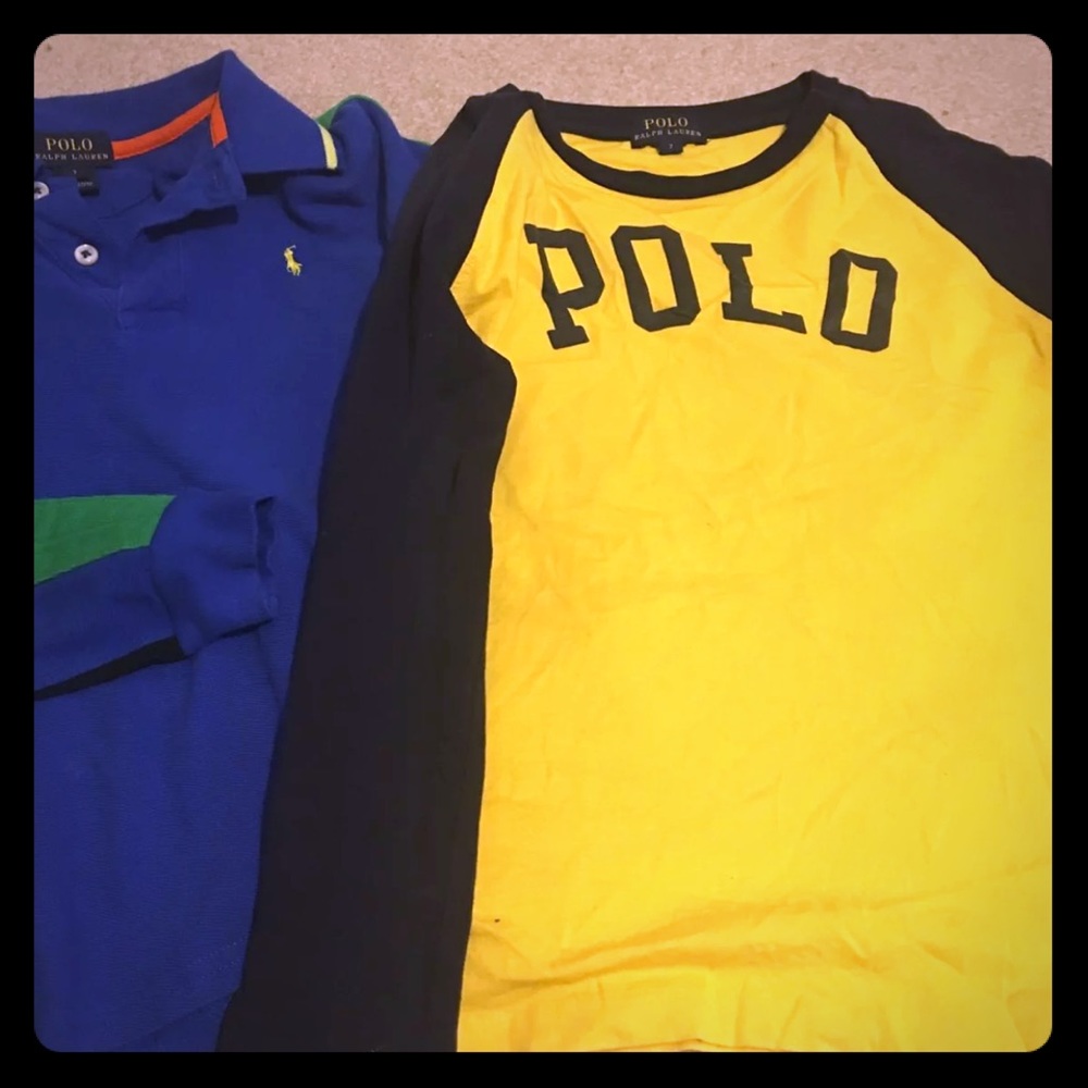 2 size 7 Ralph Lauren Boys Long Sleeve Shirts